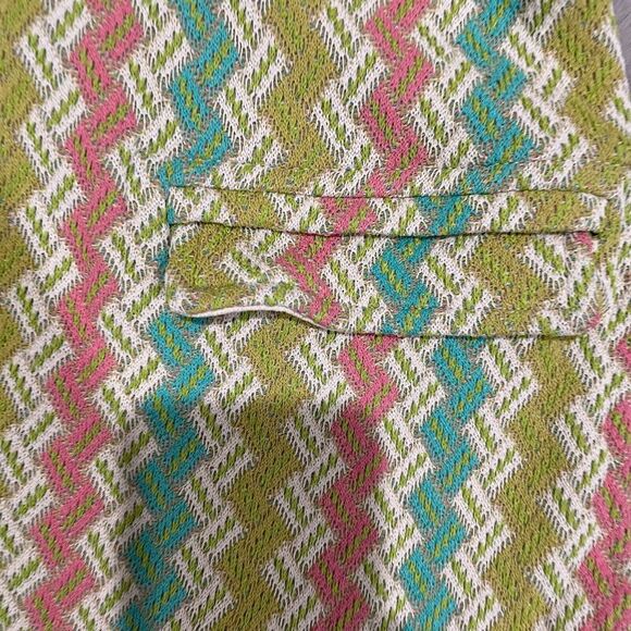 Anthropologie Aldo Martins Women 12 Chevron Blazer Jacket Bamboo Spain Designer - Picture 8 of 16